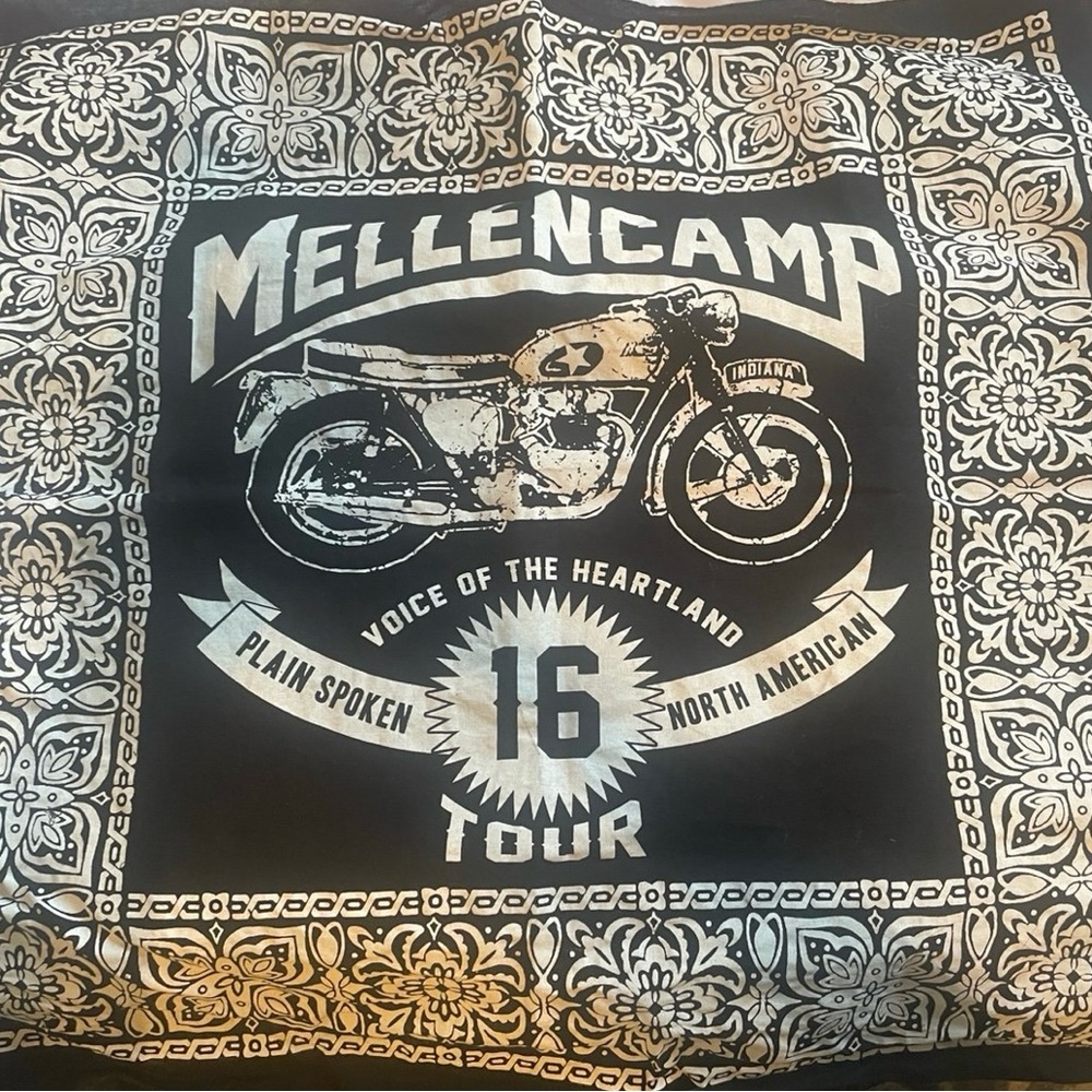 John Mellencamp 2016 Plain Spoken North American Tour Bandana / Handkerchief